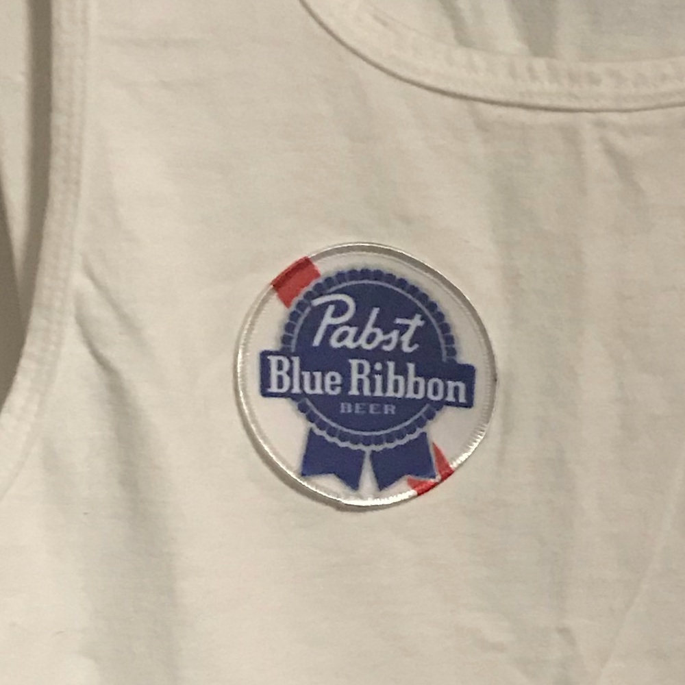 EUC PBR Pabst Blue Ribbon Beer Muscle Tank Top